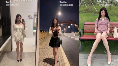 【高能预警硬核】CD小熏 极品美妖商场露出手淫寸止射精 马路放尿街射 短裙就是方便公园露出 享受快感高潮激射